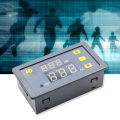 DC 24V Time Relay Module Programmable Digital Time Cycle Delay Switch Module Automotive Relay Switch 1500W ON-OFF Control 0-999 Second Min Hour LED Display.