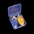 Small Clear Plastic Beads Storage Containers Box with Hinged Lid for Accessories,Crafts,Learning Supplies,Screws,Drills.