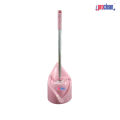 Proclean Toilet Brush and Holder Set, Long Handle, 360 degree Sided Toilet Cleaning Brush, Punch-Free Hanger Design for Bathroom _TB-0742. 