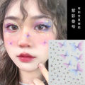 aFace Decoration Three-dimensional Wholesale Black Pink Butterfly Makeup Patch Photo Face Patch Eye Makeup stickers.