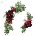 4pcs Wedding Arch Flowers Swag Silk Table Wall Wreath Reception Decoration. 
