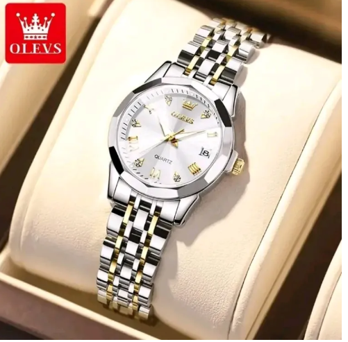 Olevs 9931 luxury fashion waterproof stainless steel imported quartz movement ladies wristwatch for women