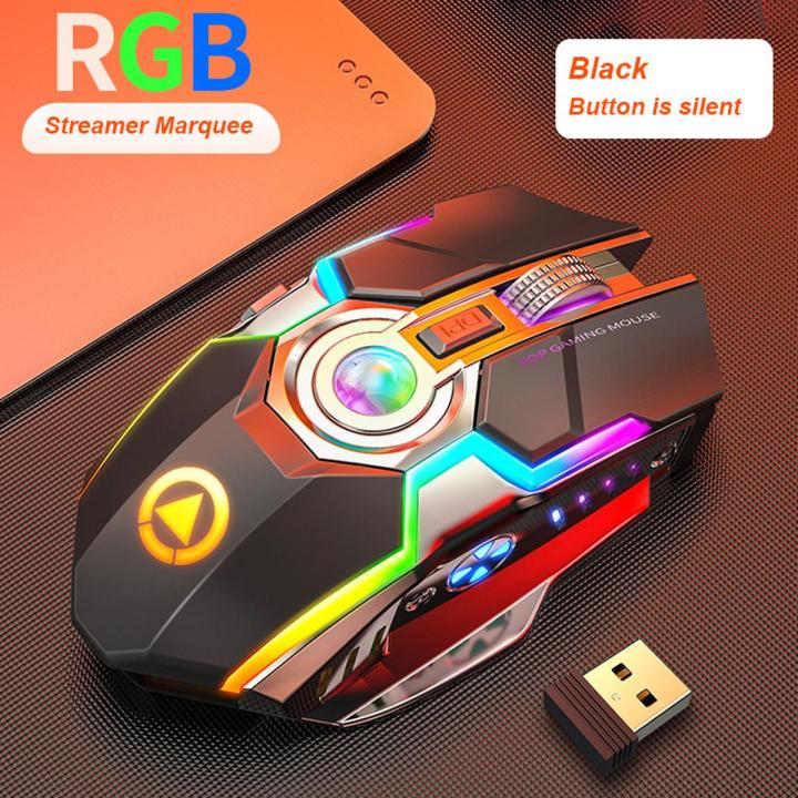 Wireless%20Mouse%20Silver%20Eagle%20A5%20Rechargeable%20Wireless%20Mouse%20Gaming%20Game%20RGB%20Luminous%20Silent%20Silent%20Mouse%20-%20Image%202