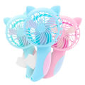 Cartoon Hand-Pressed Hand-Cranked Small Fan Mini Student Portable Hand-Held Fan Manual Children's Fan Toys Summer Cooling Fan. 