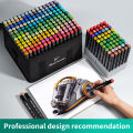 12-80 Colors Art Marker Alcohol Felt Pen Manga Sketching Markers Dual Brush Art School Supplies Drawing Set School Supplies Amour zii.