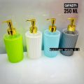 Plastic Hand Wash Liquid Jar With Steel Cap 250 ml (1 Piece)- Bathroom Soap Dispenser Hand Wash Refile Bottle. 