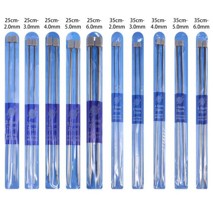 2Pcs/set%20Straight%20Knitting%20Needles%20Stainless%20Steel%20Crochet%20Hook%20DIY%20Sweater%20Weave%20Knitting%20Sewing%20Tools%20Size%202-5mm%2025cm/35cm%20-%20Image%205