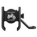 Universal Handlebar Phone Holder – Aluminum Alloy Mount for Bicycle & Motorcycle. 