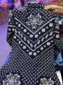 Women Jacquard Fashion Design Front-Open Sweater long Sweater new. 
