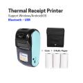 Mobile POS Printer - 58mm | 2-inch Thermal Receipt Printer for Retail, Restaurants, and Label Printing | Compatible with Windows, iOS, and Android | Supports Cash Drawers | Wireless Bluetooth Printer Nadra-PT-210. 