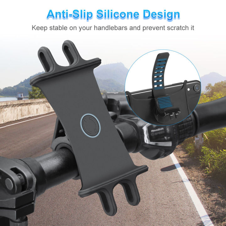 Floveme%20Bicycle%20&%20Bike%20Phone%20Holder%20Tough%20Flexible%20Anti%20Slip%20Silicone%20Material%20Bike%20Mount%20Holder%20Universal%20Design%20Cycle%20Phone%20Holder%20-%20Image%204
