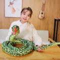 110/160CM Simulated Python Snake Plush Toy Giant Boa Cobra Long Stuffed Snake Plushie Pillow Children Boys Gift Home Decoration Dislikelike.