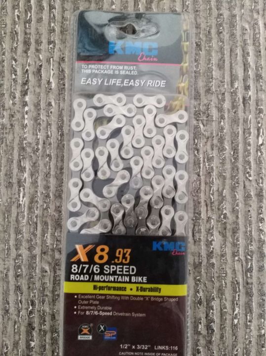 KMC%20X8.93,%206/7/8%20Speed%20Chain%20116%20Links%20Bicycle%20Accessories%20-%20Image%207