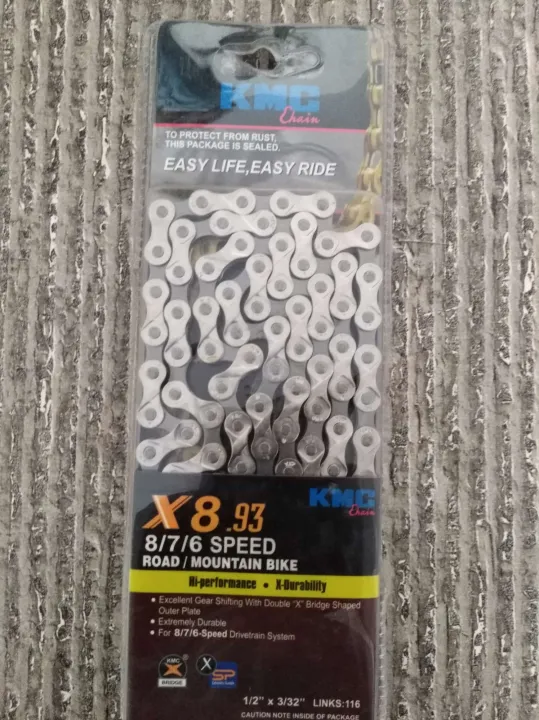 KMC%20X8.93,%206/7/8%20Speed%20Chain%20116%20Links%20Bicycle%20Accessories%20-%20Image%207
