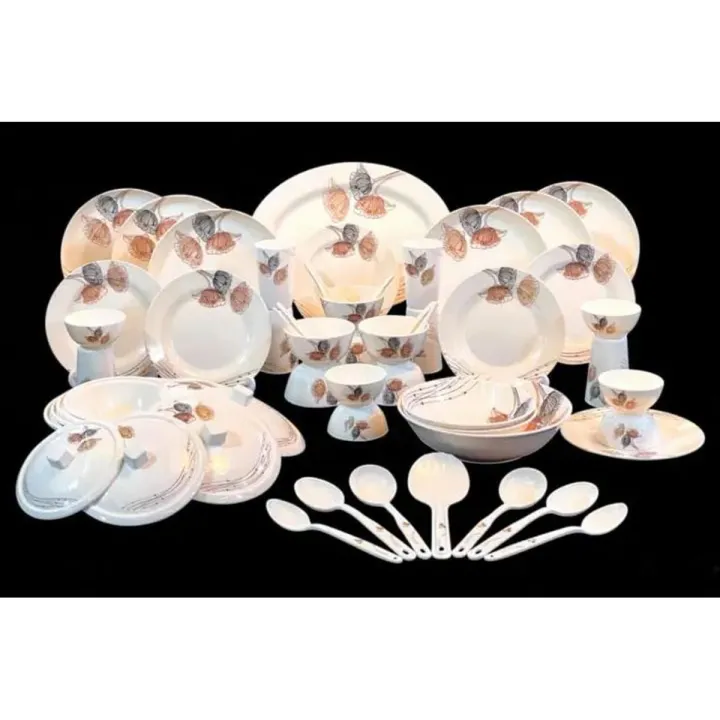 62 PCS Dinner Set (Diamond Melamine) High Quality Tableware set