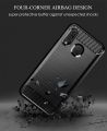 Leweisi carbon fiber bumper phone case for Samsung Galaxy A40 back cover shockproof protective cover.