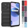 MobiCase S4 For Realme C35 / Realme Narzo 50A Prime Back Cover Phantom Shield Soft Silicone TPU Shockproof Liquid Silicone Airbag Phone Case Realme C35 / Realme Narzo 50A Prime Case Realme Cover Phone Case Black.