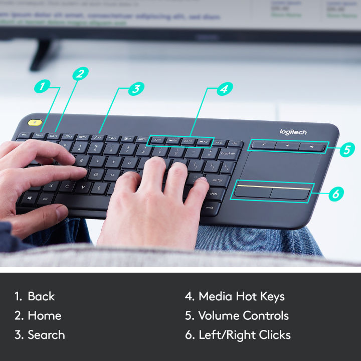 Logitech%20K400%20Plus%20Wireless%20Touch%20TV%20Keyboard%20with%20Easy%20Media%20Control%20and%20Built-in%20Touchpad,%20HTPC%20Keyboard%20for%20PC-Connected%20TV,%20Windows,%20Android,%20Chrome%20OS,%20Laptop,%20Tablet%20-%20Black%20-%20Image%206