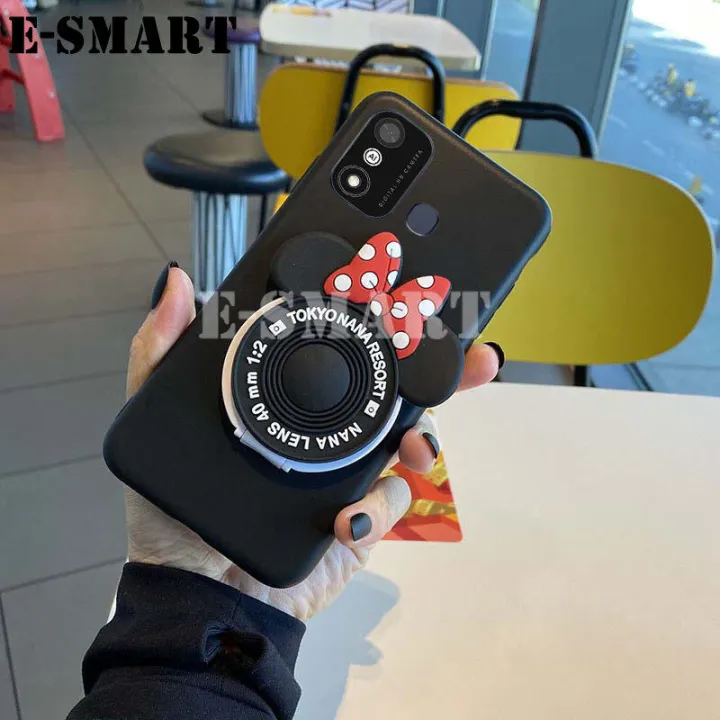 For%20Itel%20A27%20Case%20Makeup%20Mirror%20Soft%20Cute%20Cartoon%20Camera%20Stand%20Silicone%20Cases%20for%20Itel%20A27%20Back%20Cover%20Casing%20-%20Image%203