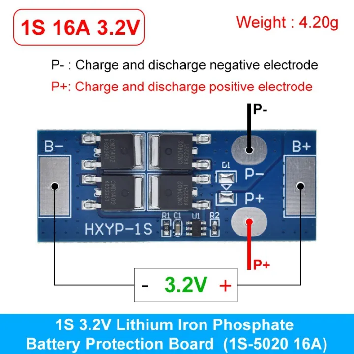 BMS%201S%2012A%2016A%2024A%203.7V%20LiFePO4%20Lithium%20Battery%20Protection%20Board%2018650%204.2V%20Charging%20Voltage/Short%20Circuit/Overcharge%20Prevention%20-%20Image%207
