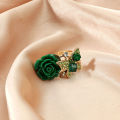 Retro Personality Exaggerated Small Mirror Opening Ring For Women Men Fashion Zircon Open Rings Finger Jewelry Gift.