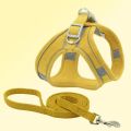 Pet Chest Harness And Leash Set Breathable And Reflective Safety ng At Night Chest S For s s Vest Style Harness. 