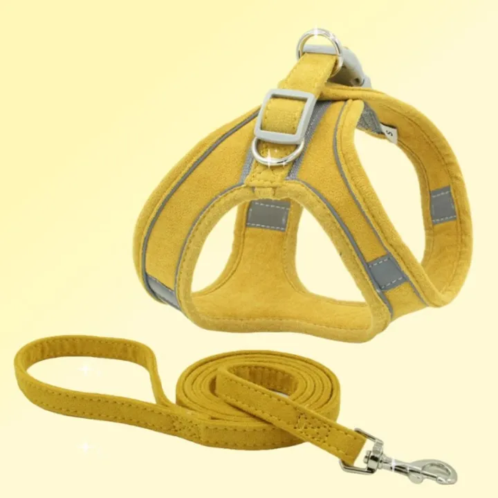 Pet%20Chest%20Harness%20And%20Leash%20Set%20Breathable%20And%20Reflective%20Safety%20ng%20At%20Night%20Chest%20S%20For%20s%20s%20Vest%20Style%20Harness%20-%20Image%205