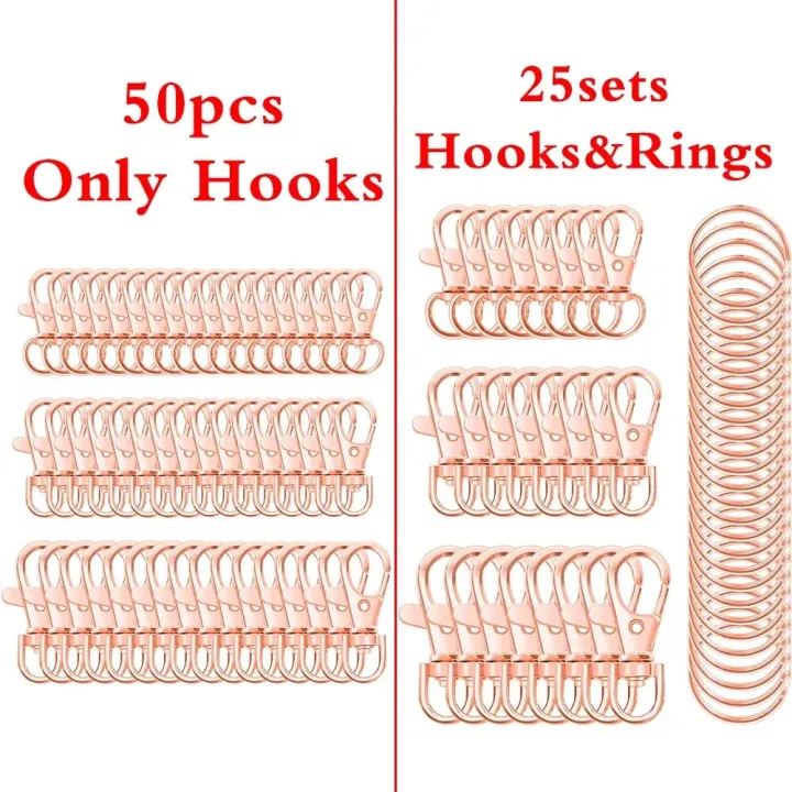 50pcs/25set%20Swivel%20Clasps%20Set%20Lanyard%20Snap%20Hooks%20with%20Key%20Chain%20Rings%20Keychain%20Clip%20Hooks%20for%20DIY%20Necklace%20Bracelet%20Chain%20Supply%20-%20Image%207