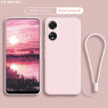 OPPO A78 5G A58 5G A38 A18 Phone Case Lens Protection Casing Solid Straight Edge Liquid Silicone Soft TPU Back Cover. 