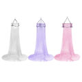 Comfortable Ceiling-Mounted Mosquito Net Free Installation Home Dome Foldable Bed Canopy For 1.2-1.8M Bed. 