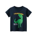 2023 Summer T Shirt Children Boys Short Sleeve O-Neck Cotton T-shirt Dinosaur Cartoon Tops Tees Kids Clothes Dropshipping. 