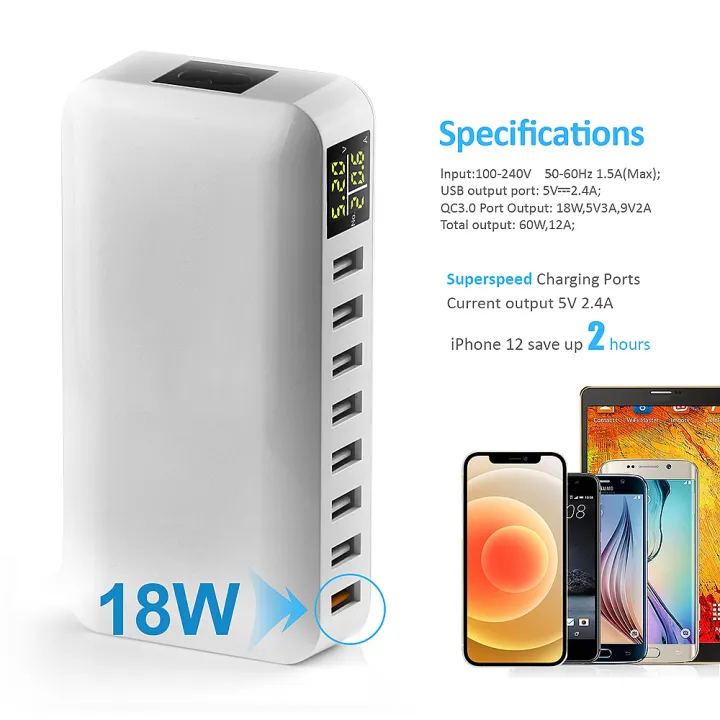 HXSJ%2060W%208A%208-port%20Desktop%20USB%20Smart%20Charging%20Station%20with%20LED%20Display%20Multi-protection%20Smart%20Voltage%20and%20Current%20Recognition%20UK%20-%20Image%204