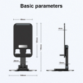 360° rotation mobile phone bracket desktop telescopic folding double shaft design stable anti -fall creative lazy bracket.