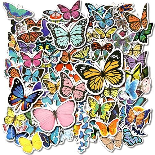 DIY Toy Waterproof For Car Guitar Skateboard Laptop Notebook Stationery Sticker Butterfly Sticke 50pcs rs Stickers Poster Insect Stickers