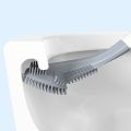 5-Color Golf Silicone Toilet Brush With Stand Set Long Handle Toilet Cleaning Brush Modern Sanitary Bathroom Accessories-39x7.5x5cm black. 