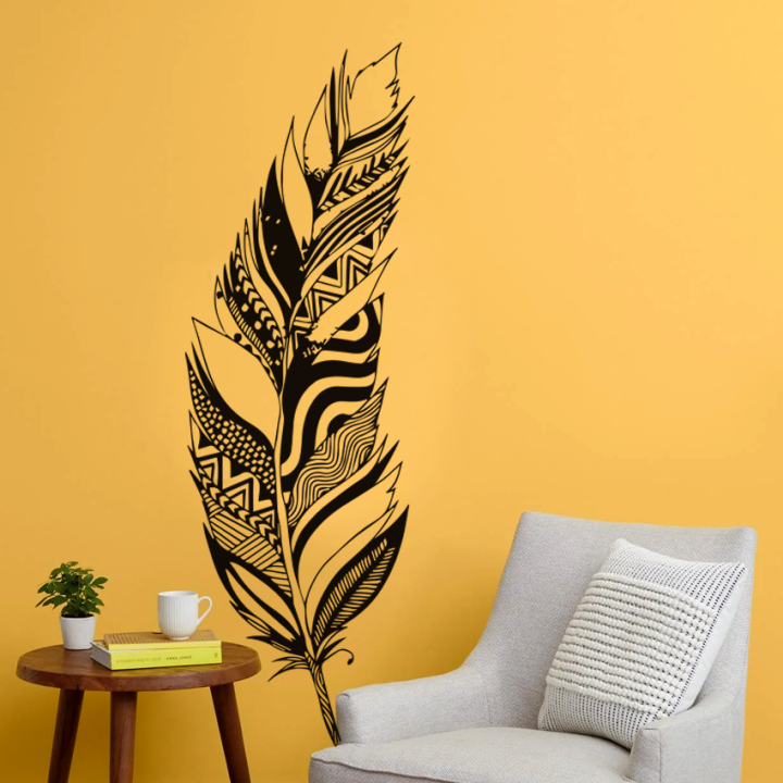 Feather%20Art%20Design%20Wall%20Stickers%20For%20Bedroom%20Livingroom%20Library%20-%20Peacock%20Feather%20Wall%20Decal%20-%20Image%205