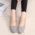 Women Flats Pointed Toe Solid Color Black Flats for Women Dressy Comfort Foldable Flats for Women Leopard Brown Flat Heel Shoes. 