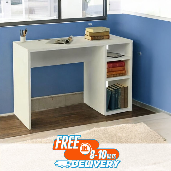 Multi Compartment for Work From Home Computer table / Reading Table/ Laptop Desk Online Classes Study Table by Nice Furniture