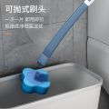 Disposable Cleaning Brush Household Toilet Powerful Stain Remover Brush Simple Clip-on Nordic Toilet Brush Long Handle Brush Set.