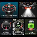 Smart Watch Men With LED Lighting Compass Sports Fitness Tracker Watch IP68 Waterproof Bluetooth Talk SmartWatch For Android IOS. 