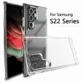 Samsung Galaxy S22 Ultra TPU Back Cover Shockproof Silicone Bumper - Transparent. 