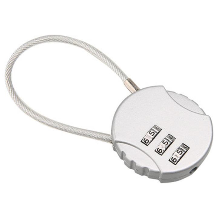 Enhance Your Travel Security with a Travel Suitcase Padlock - Luggage Security Password Lock - 3- Digit Combination Lock
