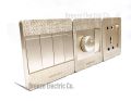Wener Gang Switch Standard Value Pack: 4 Gang+ Fan Dimmer+13A 5 pin Multi Socket+3 gang Plastic Back Cover..