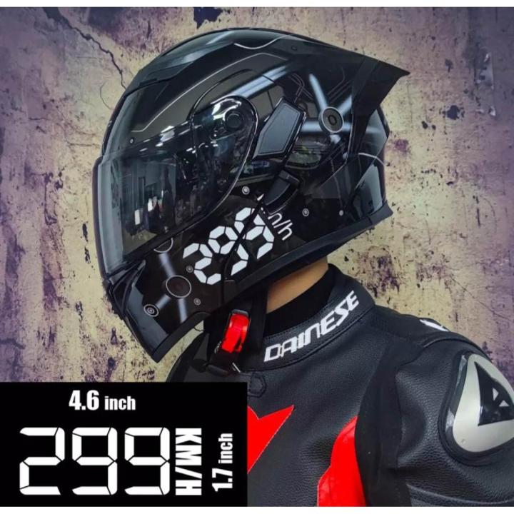 Helmet Sticker - 299 kmH ( Waterproof & Premium quality)/ Alternative Biker Point