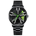 【Fashion】Lanz Watch Rotating Wheel Three-Dimensional Hollow Car Modification Gift Waterproof Luminous Middle East Asia Men'S Watch. 