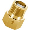 Non Return Brass One-way Valve 1/2" Female to Male Thread Check Valve Ozone Resistance Gold Backflow Valve Oil Water Gas. 