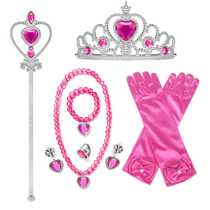 Little%20Mermaid%20Ariel%20Accessories%20for%20Girls%20Crown%20Necklace%20Hair%20Hoop%20Wig%20Glove%20Set%20Christmas%20Birthday%20Party%20Cosplay%20Accessories%20-%20Image%203