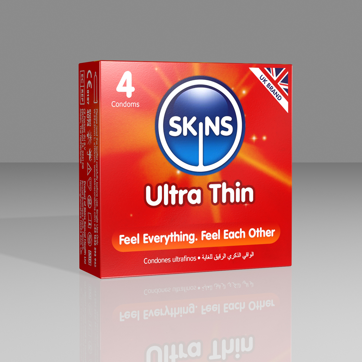 SKINS Ultra Thin 4pcs Condom
