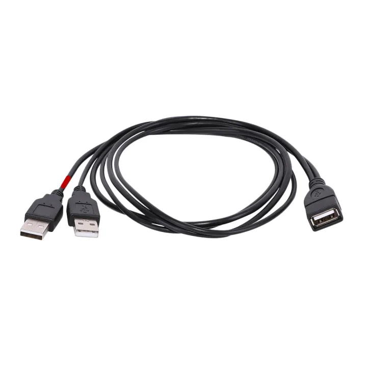 USB%202.0%20A%20Male%20to%20USB%20Female%202%20Double%20Dual%20Power%20Supply%20USB%20Female%20Splitter%20Extension%20Cable%20HUB%20Charge%20for%20Printers%20-%20Image%203