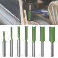 6mm Shank Single Edge Woodworking Tool Milling Cutter Router Bits Slotting Cutter Drill Bit.